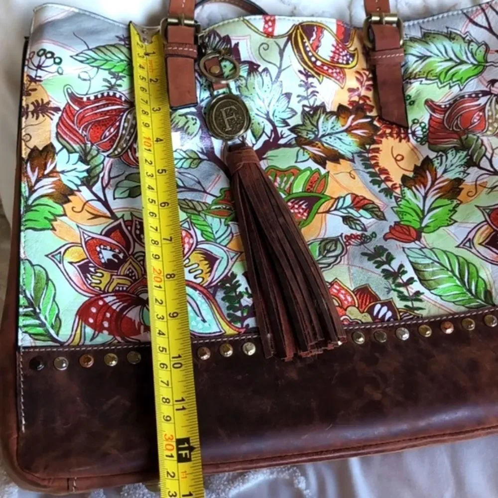 Firenze Bella Italian Artsy Large Handcrafted Tote Bag  NWOT